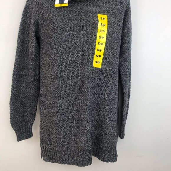 Hilary Radley knit cowl neck Grey long sleeve sweater women size S - Picture 4 of 16